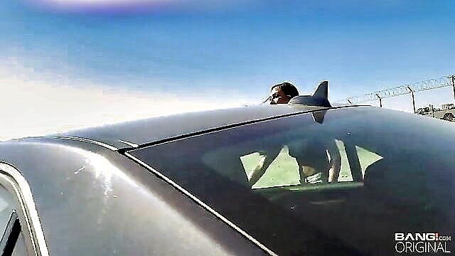 mom, skinny, blowjob - car blowjob doggystyle