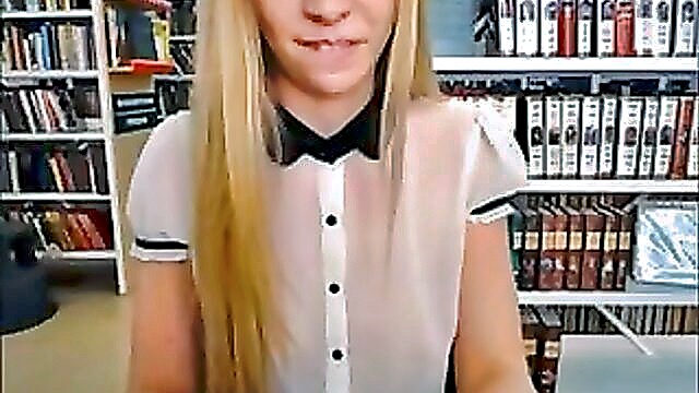 webcams, slut, blondes - public library nude show