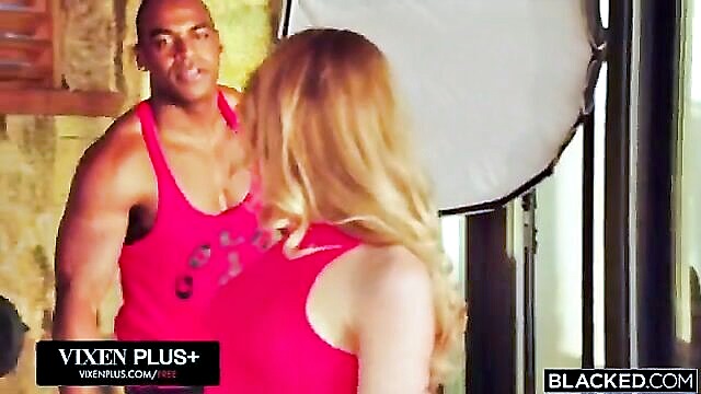interracial, facial, blonde - alexandra lexie bbc