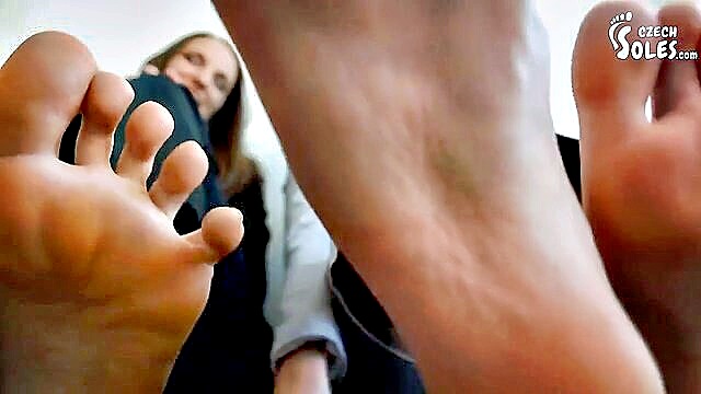 foot fetish, feet sniffing, foot domination - office foot fetish domination