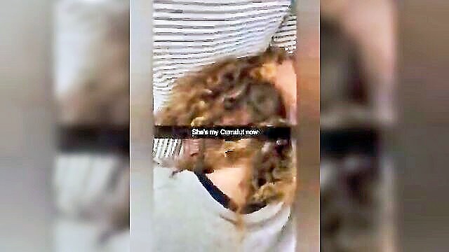 babe, blonde, creampie - cuckold college girlfriend punished