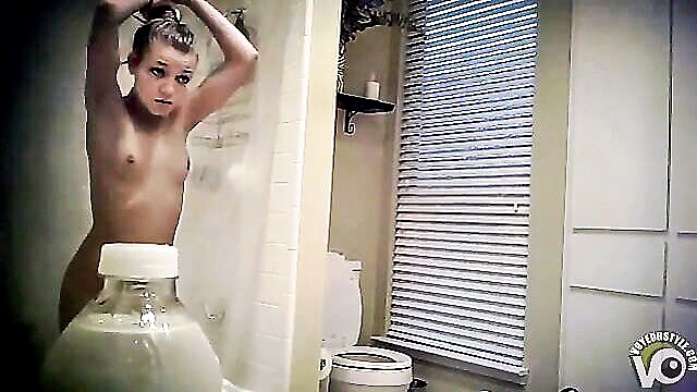 tits, teen, little - shower fuck