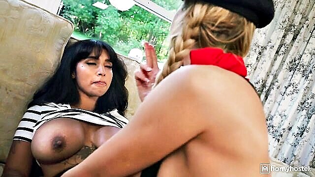 Yasmina Khan, Frances Bentley - yasmina khan naughty hostel scene