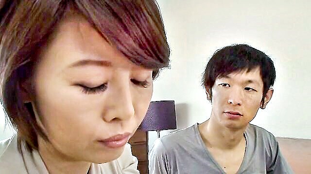 japanese, mature, mom - japanese mom teaches young dweeb how to please a woman young mature