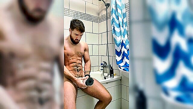 straight, fleshlight, redneck - redneck bathroom fuck