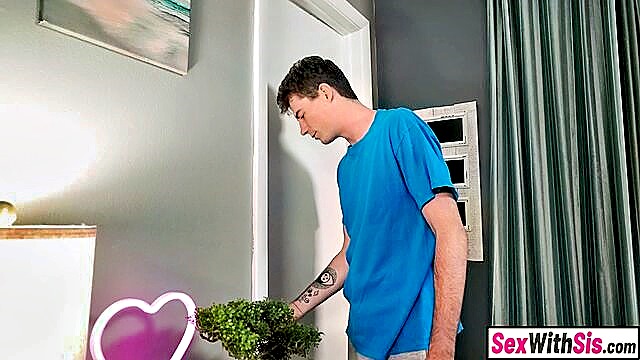 big cock, stepsister, teen - steaming stepsis shower action