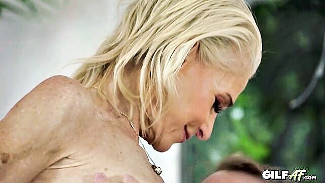 gilf, sexy, tugpass - young guy fucked by gilf