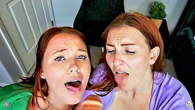 Kelly Payne, Annabelle Rogers - teacher stepmom facials with juicy tits