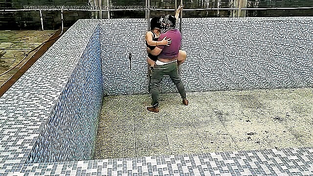 big ass doggy, telugu, fucking - indian couple swimming pool sex