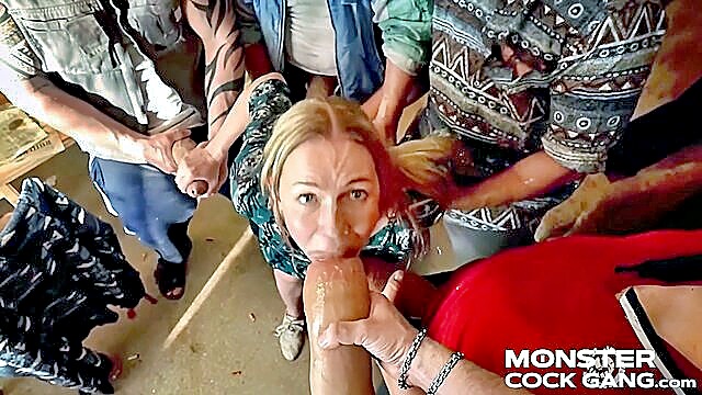 anal, huge insertions, monster cock gang - monster cock gangbang pt1