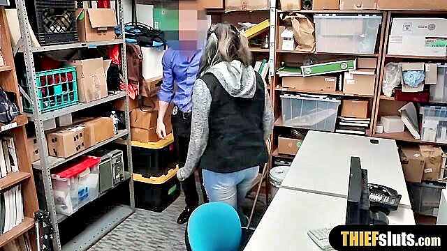 teen +18, reality sex, big tits - corrupt cop punishes goth whore