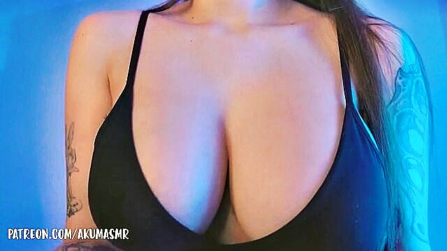 sexy, big tits, babe - akuma asmr boobs massage