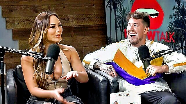 big tits, milf, threesome - cherie deville threesome livepodcast