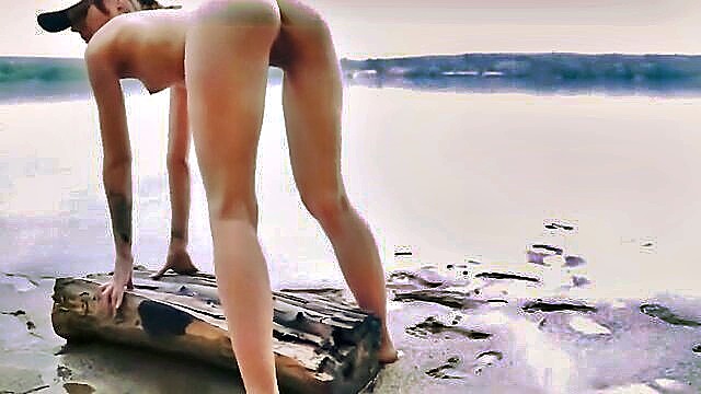 fucking, teen, doggy - public sex with skinny babe