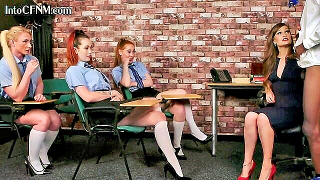 teacher gives cfnm group ir hj : Glory Hole