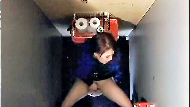 wild, chick, asian - wild asian toilet masturbation