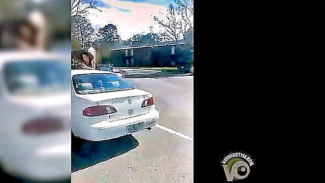 chicks, brawling, black - black parking lot brawl