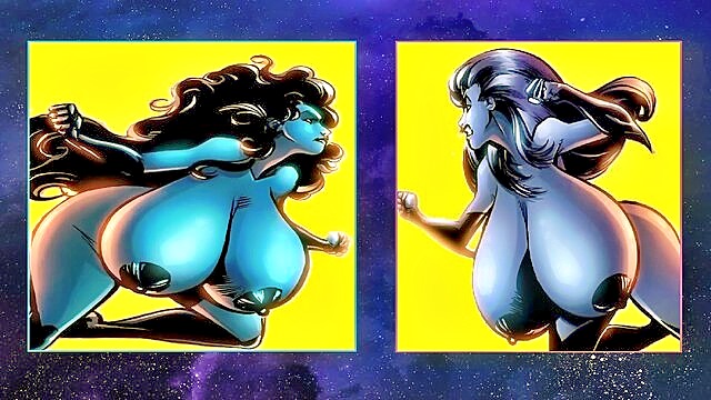part 2, big tits cartoons masecorgan, blg blue - oppaifu story blue battle