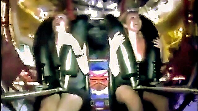 roller, fun, coaster - hot babes on roller coaster