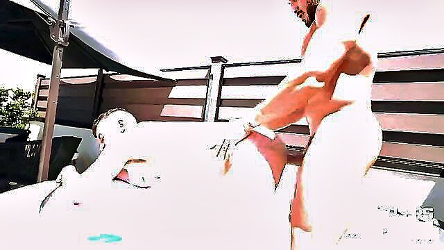 big ass, 2 gay, blowjob - bubble butt guy barebacked
