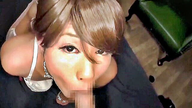 japanese, young, blowjob - japanese girl licks masters ass