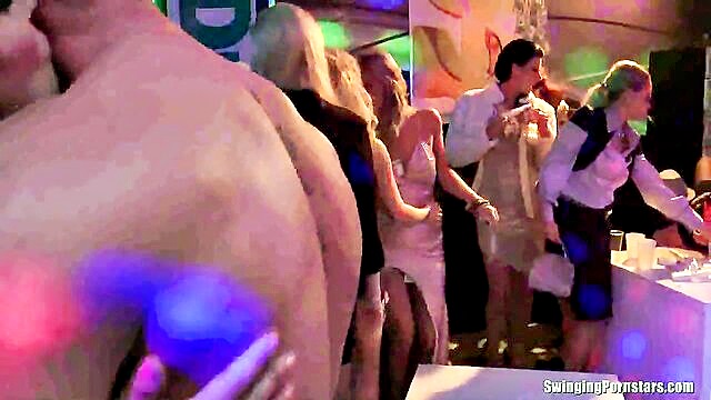 Shameless - public drunkenness turns into wild group sex as party attendees engage in uninhibited acts including oral and vaginal intercourse ClubSeventeen