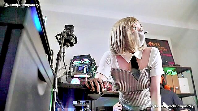 asian blowjobs, black pantyhose, asian teen (18+) - gamer drilled ai slut on chair