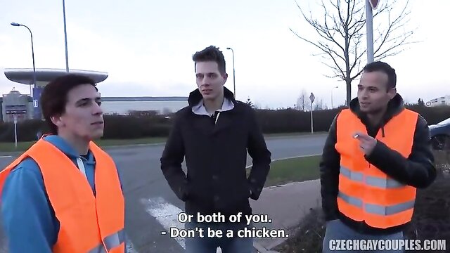 outside, czech, public - europussymovies czech duo