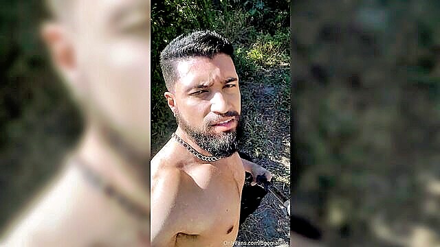 bubble butt, bubble but, muscle ass - boy ass play in forest
