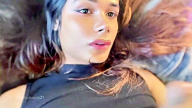 big dick, cum in mouth, beautiful girl - venusvero21 self facial