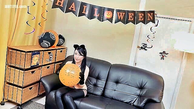 uncensored, cumshot, creampie - heyzo halloween cumshots