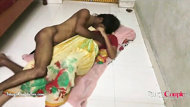 a telugu couples romantic encounter on the floor in an indian village tagged with desi village and mallu sex : Telugu Couple