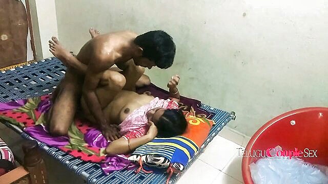 indian couple from the countryside engages in sexual activity in the south indian state of telangana with the woman being a married woman : Telugu Couple