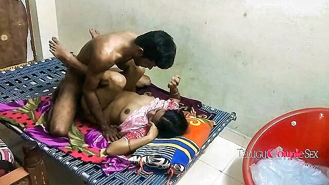 village indian couple engages in hardcore sex in arousing pov video : Telugu Couple