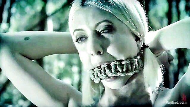 blonde, breathplay, bondage - faceslapping kinky adventure