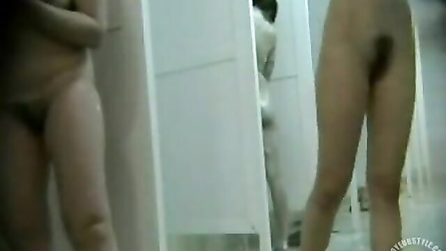 naked, showers, gym - gym showered with naked women