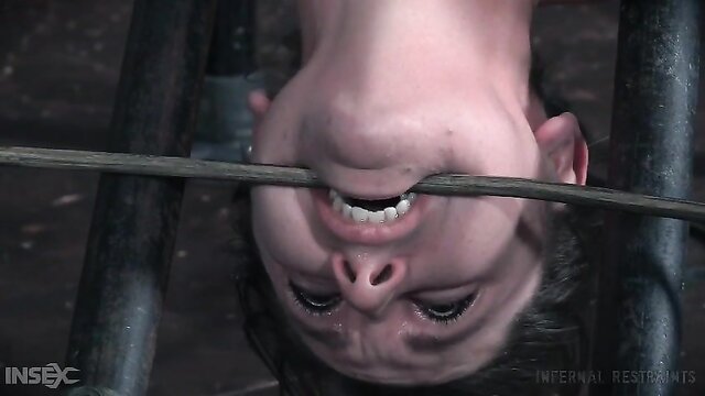 bondage, pain, infernal restraints - sasha nips latex bondage
