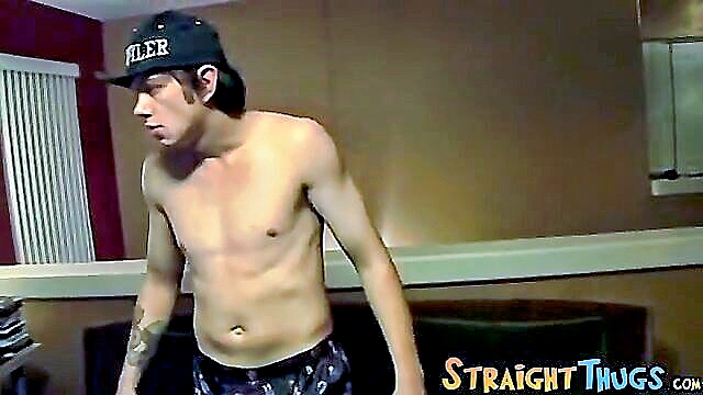 masturbation, straightthugs, cumshot - ian madrox bottle cum