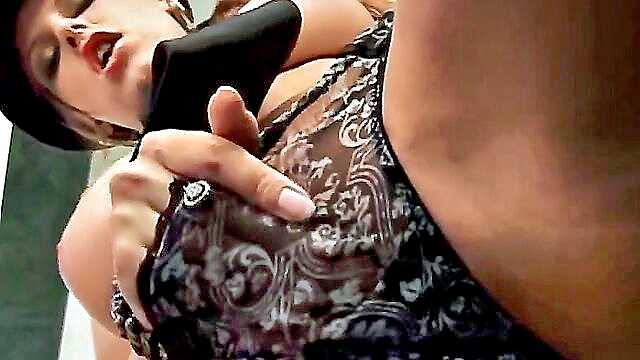 beautiful butt, perfect big tits, brunette with big tits - german girl sex scene