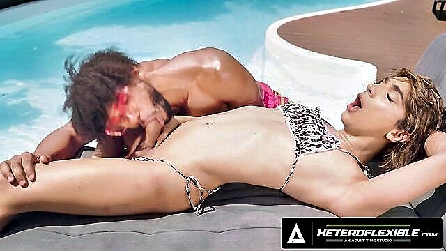 fetish, blowjob, big cock - outdoor femboy dominating boyfriend
