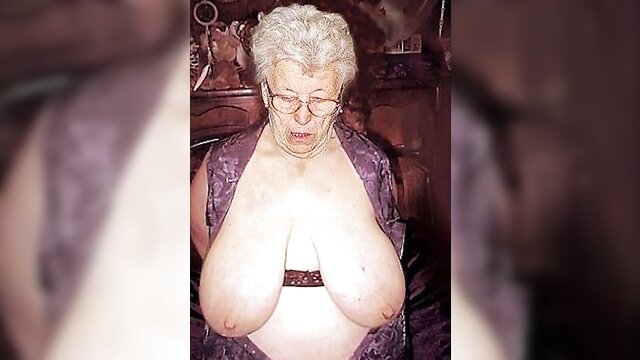 mature, grannies, big tits - massive granny tits mature