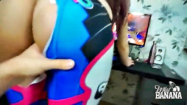overwatch, d.va, roleplay - overwatch dva gaming sex