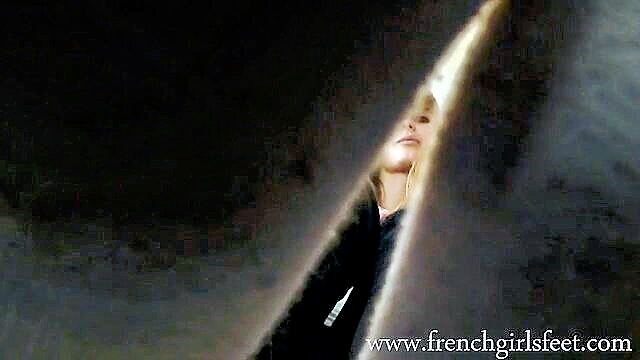 foot slave, feet sniffing, foot fetish - french girl feet foot fetish