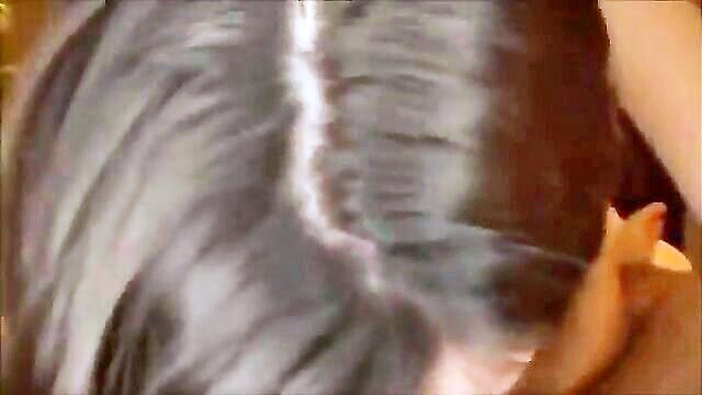 brunette porn, sucking cock, homemade porn - brunette cock swallowing