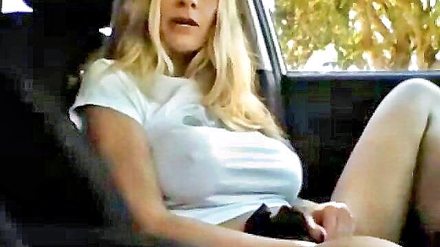 milf, car, masturbation - milf masturbating in her car