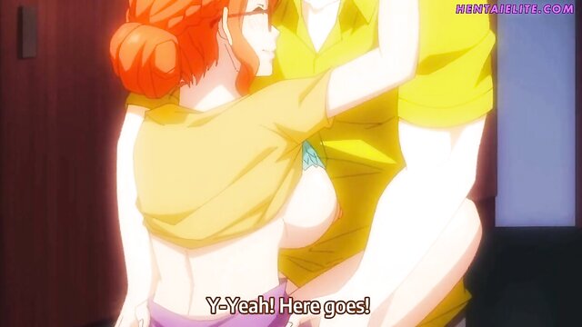 big tits, blowjob, big cock - anime babe got soaked