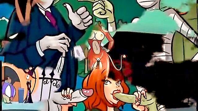 anime, cartoon, comic - halloween hentai parody