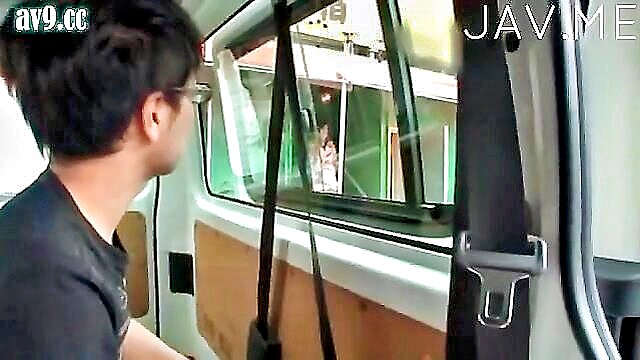 japanese, asian, sex - gf sucks my cock in the car