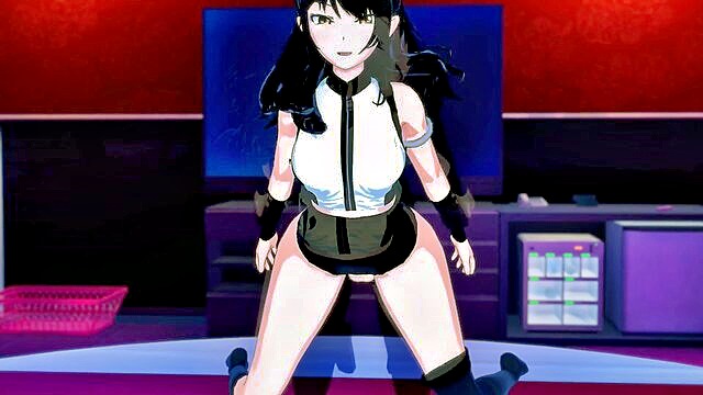 Belladonna - video game inspired hentai featuring 3d blake belladonna in rwby series