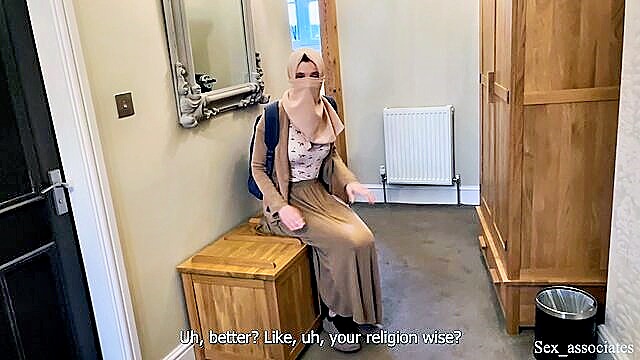 arab hijab, accidental, accidental boner - hijab stepmom accidental boner
